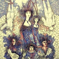 An artwork in ballpoint pen on Fabriano paper titled “Women’s Intelligence”, size 50x70 cm, by the esteemed Egyptian visual artist Hesham Makhlouf Khalaf.