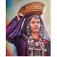 An oil painting on canvas of a Hadhramaut girl by the renowned Yemeni artist Wissam Al-Ansi.