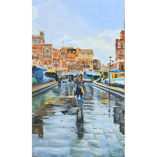 painting by Ahmed Al-Shallali painting by Ahmed Al-Shallali