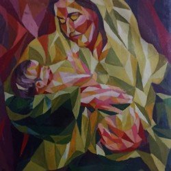 	 painting by Khaled Abdo Qadri