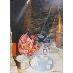 A painting by Aziz Al Maafry