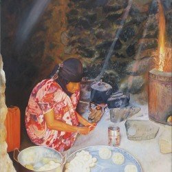 Print on canvas, size 120 x 90 cm