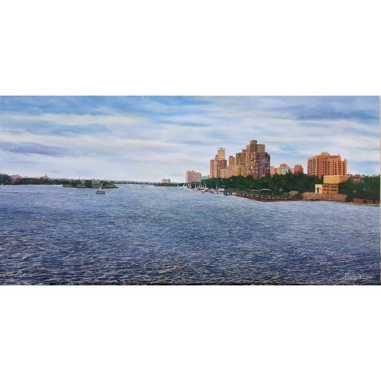 Canvas print of the Nile River 180×90 cm Canvas print of the Nile River 180×90 cm